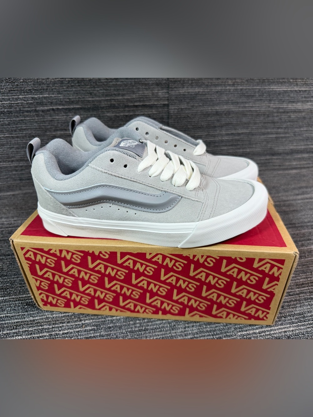 Vans Knu Skool Gray Suede Low-Top Sneakers Unisex Mens 6.5 Women’s 8 New